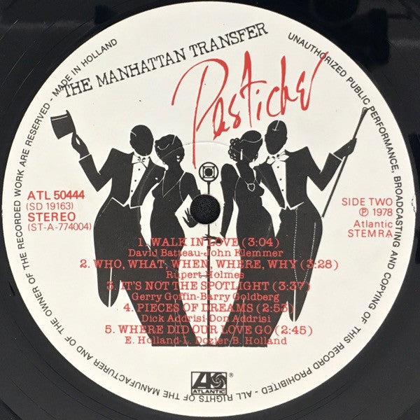 The Manhattan Transfer – Pastiche (LP, Album, Netherlands - 1978)