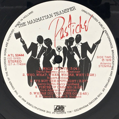 The Manhattan Transfer – Pastiche (LP, Album, Netherlands - 1978)