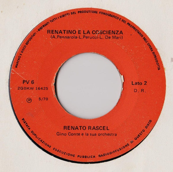Renato Rascel – Bambina Dagli Occhi Neri / Renatino E La Coscienza (7", Italy - 1970)