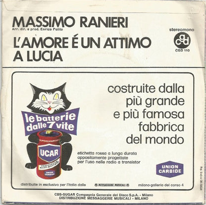 Massimo Ranieri – L'Amore È Un Attimo (7", Italy - 1971)