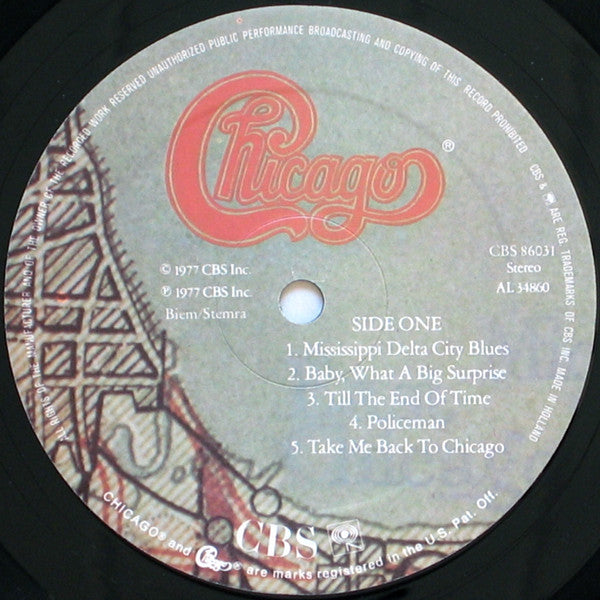 Chicago (2) – Chicago XI (LP, Album, Europe - 1977)