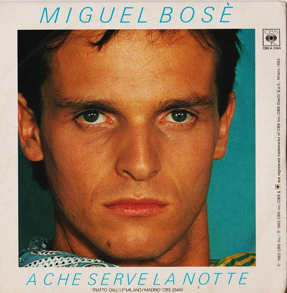 Miguel Bosé – Non Siamo Soli (7", Italy - 1983)