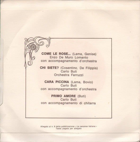 Various – La Canzone Italiana - N° 8 (7", Italy - 1970)