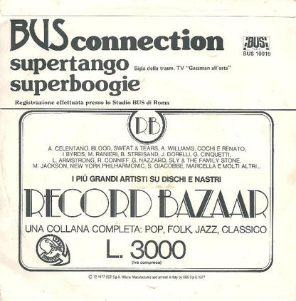 Bus Connection – Supertango (7", Italy - 1977)