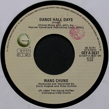 Wang Chung – Dance Hall Days (7", Italy - 1984)