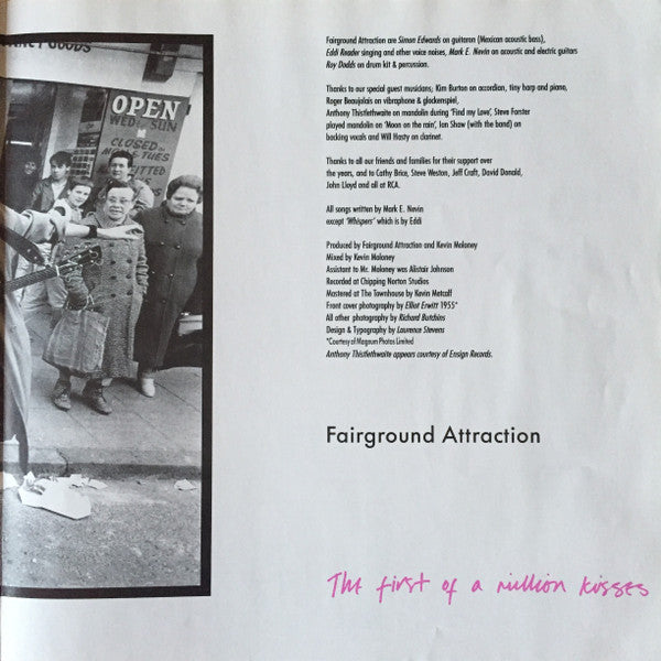 Fairground Attraction – The First Of A Million Kisses (LP, Album, UK & Europe - 1988)