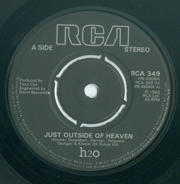 H2O (8) – Just Outside Of Heaven (7", UK - 1983)