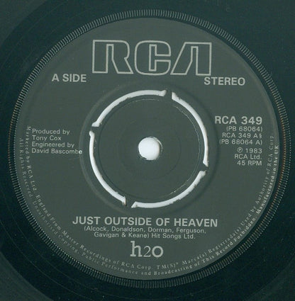 H2O (8) – Just Outside Of Heaven (7", UK - 1983)