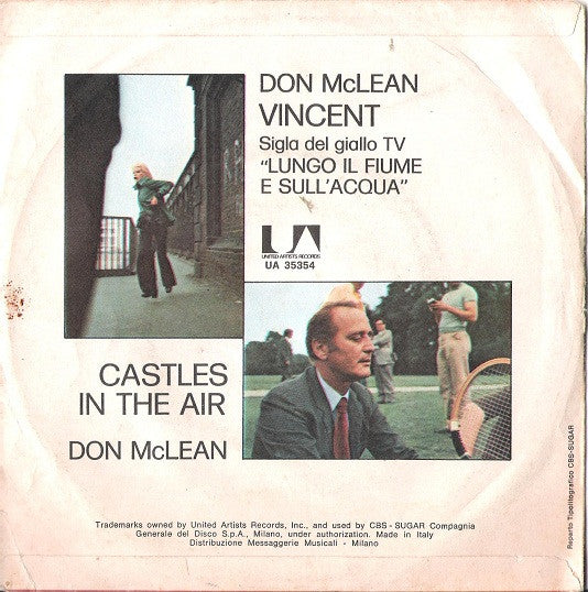 Don McLean – Vincent (7", Italy - 1973)
