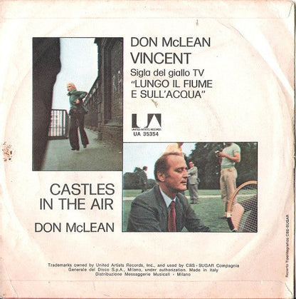 Don McLean – Vincent (7", Italy - 1973)