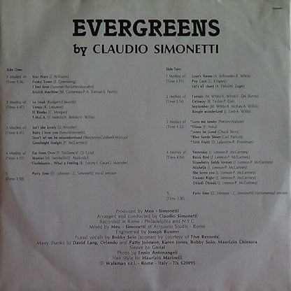 Claudio Simonetti – Evergreens (LP, Italy - 1988)