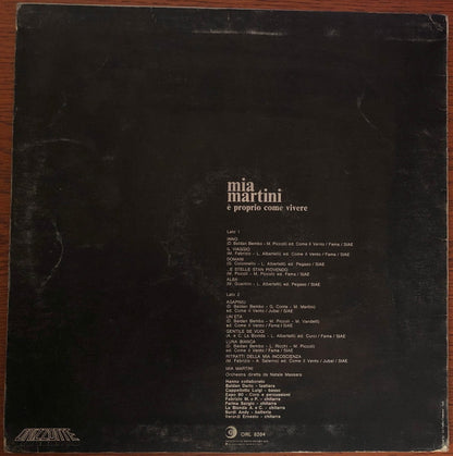 Mia Martini – È  Proprio Come Vivere (LP, Album, Repress, Italy)