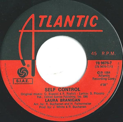 Laura Branigan – Self Control (7", Italy - 1984)