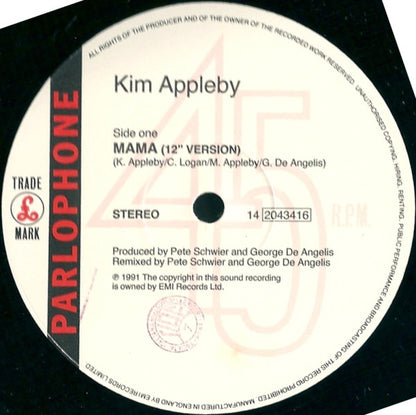 Kim Appleby – Mama / Don't Worry (12", Italy - 1991)