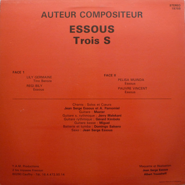 Jean Serge Essous – Lily-Germaine  (LP, France)
