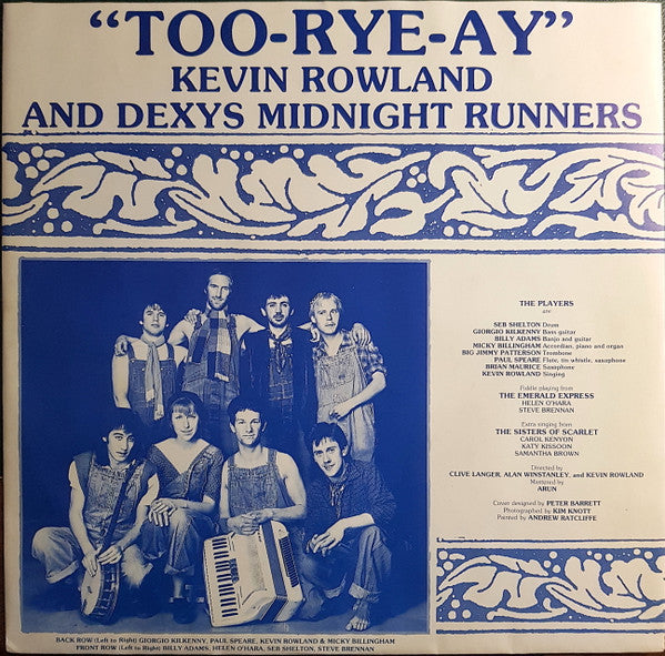 Kevin Rowland, Dexys Midnight Runners – Too-Rye-Ay (LP, Album, Italy - 1982)