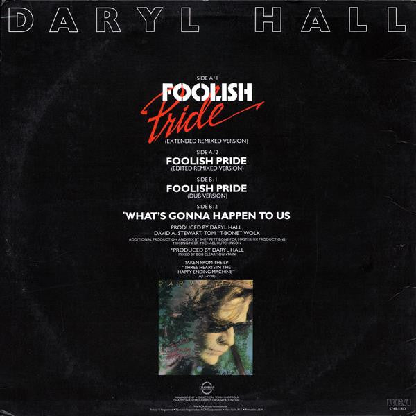 Daryl Hall – Foolish Pride (12", US - 1986)