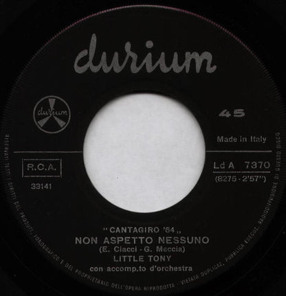 Little Tony – Non Aspetto Nessuno (7", Italy - 1964)