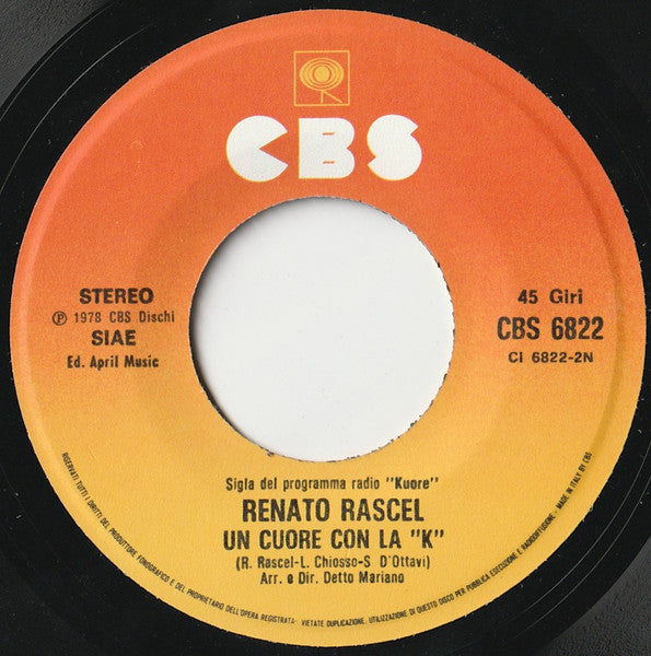Renato Rascel – Sì...Buonasera! (7", Italy - 1978)
