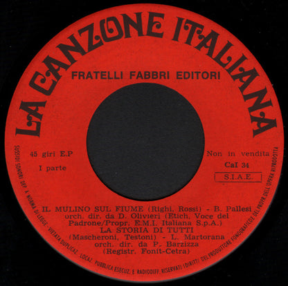 Various – La Canzone Italiana - N° 34 (7", Italy - 1970)