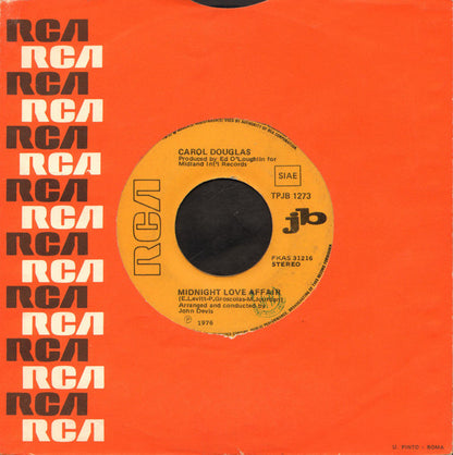 Carol Douglas, Elisabetta Virgili –  Midnight Love Affair / Primo Amore    (7", Italy - 1976)