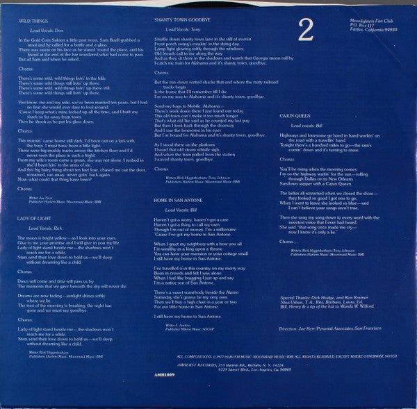 The Moonlighters – The Moonlighters (LP, Album, US - 1977)