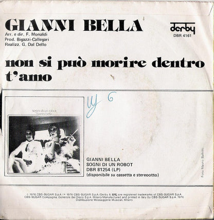Gianni Bella – Non Si Può Morire Dentro (7", Italy - 1976)