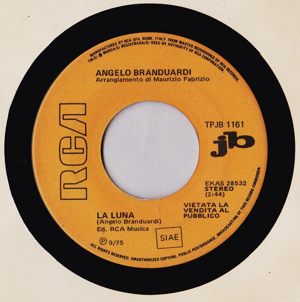 Angelo Branduardi, Betty Wright – La Luna / Ooola La (7", Italy - 1975)