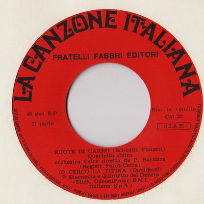 Various – La Canzone Italiana - N° 25 (7", Italy - 1970)