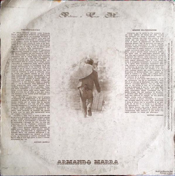 Armando Marra – Portame A' Casa Mia (LP, Album, Italy)