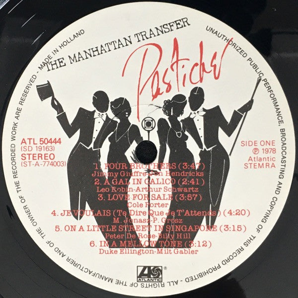 The Manhattan Transfer – Pastiche (LP, Album, Netherlands - 1978)