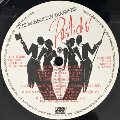 The Manhattan Transfer – Pastiche (LP, Album, Netherlands - 1978)