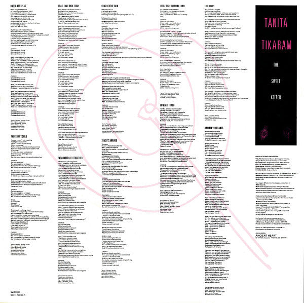 Tanita Tikaram – The Sweet Keeper (LP, Album, Europe - 1990)