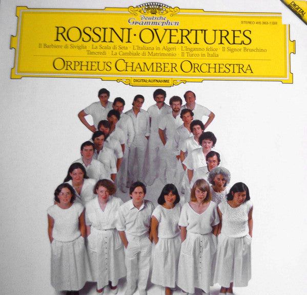 Gioacchino Rossini, Orpheus Chamber Orchestra – Overtures (LP, Germany - 1985)
