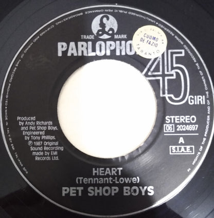 Pet Shop Boys – Heart (7", Italy - 1988)
