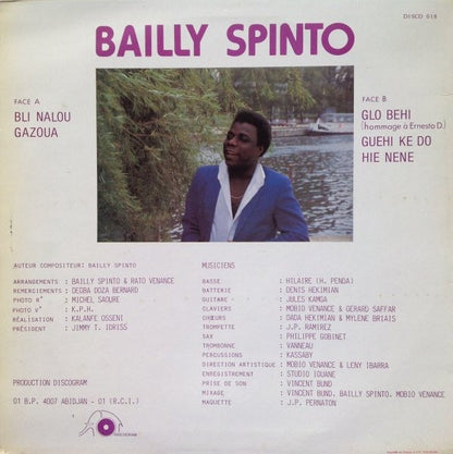 Bailly Spinto – Bailly Spinto (LP, Album, Ivory Coast)