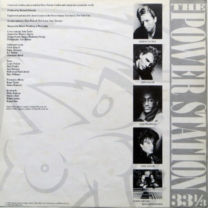 The Power Station – The Power Station 33⅓ (LP, Album, Italy - 1985)