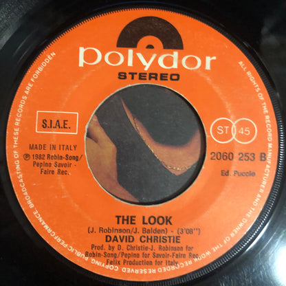 David Christie – Saddle Up / The Look (7", Italy - 1982)