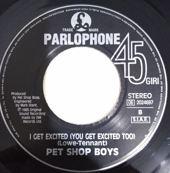 Pet Shop Boys – Heart (7", Italy - 1988)
