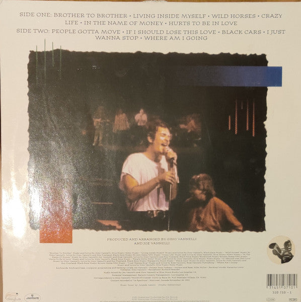 Gino Vannelli – Live (LP, Album, Europe - 1991)