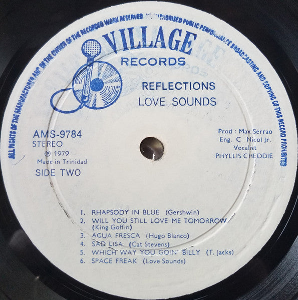 Love Sounds Inc. – Reflections (LP, Album, Trinidad & Tobago - 1979)