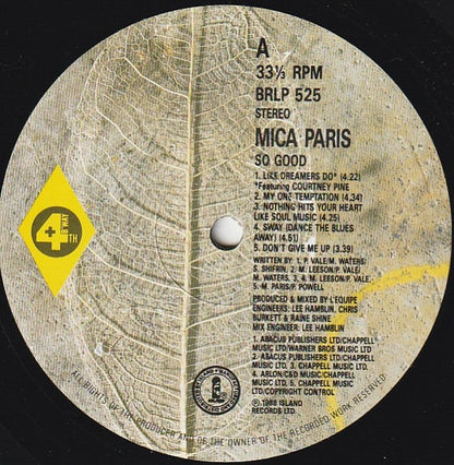Mica Paris – So Good (LP, Album, UK - 1988)