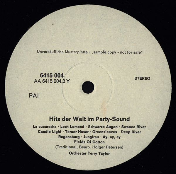 Orchester Terry Taylor – Hits Der Welt Im Party-Sound (LP, Germany)