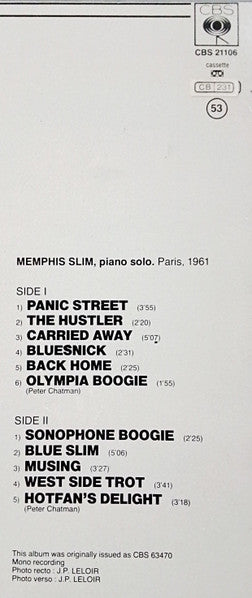 Memphis Slim – Boogie Woogie Piano (LP, Album, Reissue, Europe)