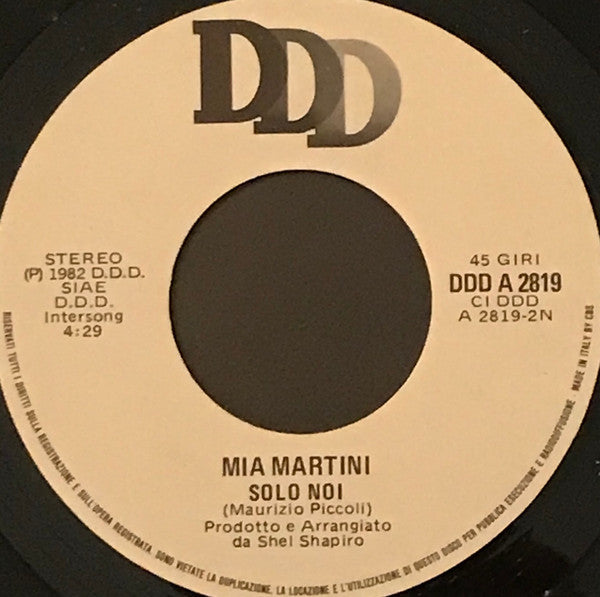 Mia Martini – Quante Volte (7", Italy - 1982)
