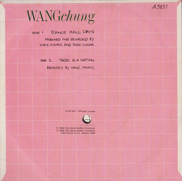 Wang Chung – Dance Hall Days (7", Italy - 1984)