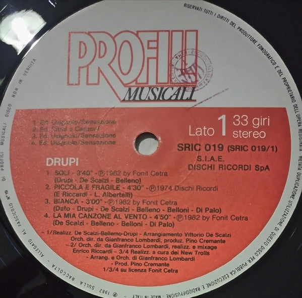 Drupi (2) – Drupi (LP, Compilation, Italy - 1982)