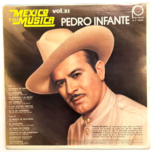 Pedro Infante – Mexico Y Su Musica  Vol. XI (LP, Compilation, Mexico - 1978)