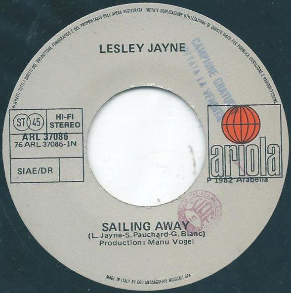 Lesley Jayne – Sailing Away / Beachcomber (7", Italy - 1982)