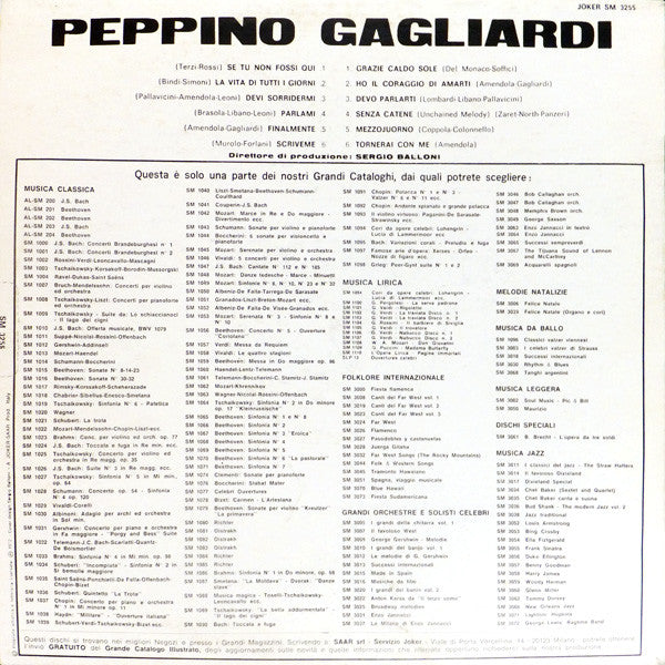 Peppino Gagliardi – Peppino Gagliardi (LP, Italy - 1972)